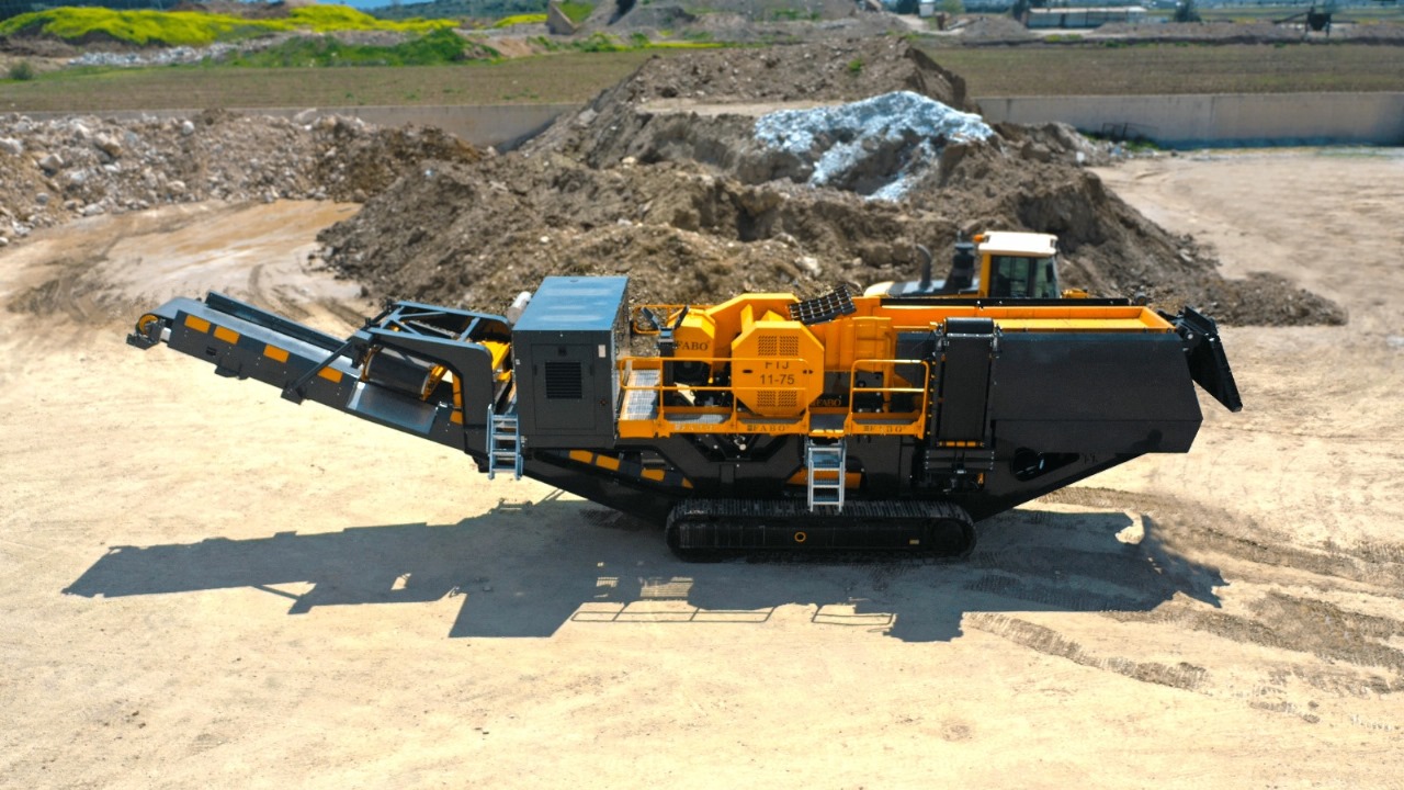 FABO FTJ-1175 мобильная щековая дробилка на гусеничном шасси