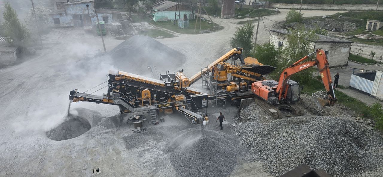 Конусная дробилка с грохотом FABO MCC-300